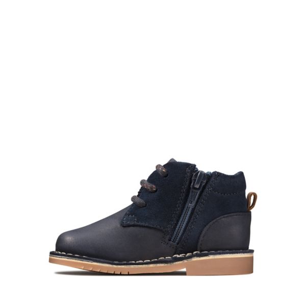 Clarks Boys Comet Radar Toddler Casual Shoes Navy | CA-1584073
